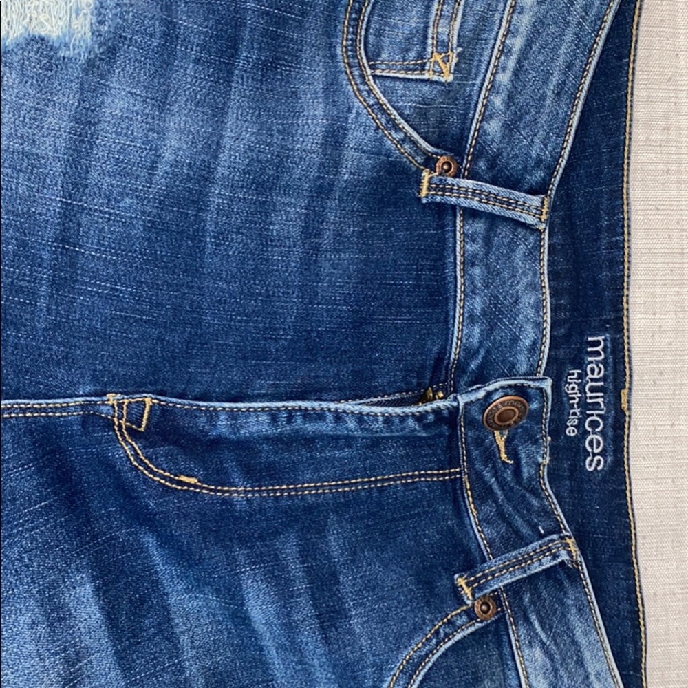 Distressed jeans